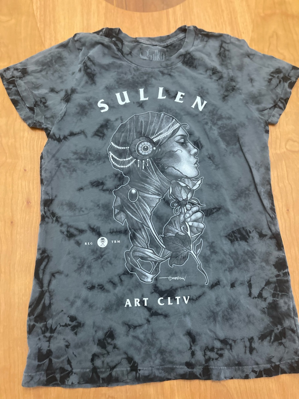 Sullen Black Tie-Dye Graphic Short Sleeve Tee
